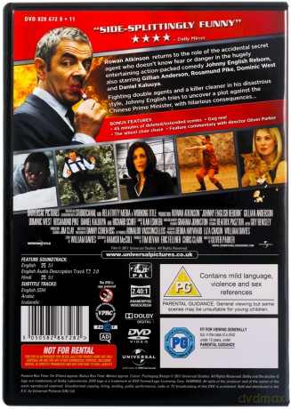 Johnny English Reborn (Johnny English: Reaktywacja) [DVD]