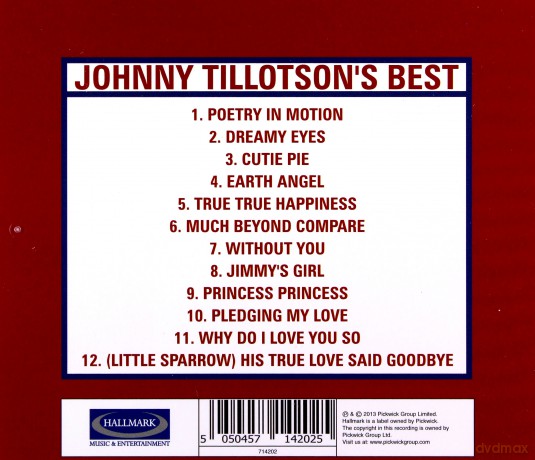 Johnny Tillotson: Johnny Tillotsons Best [CD]