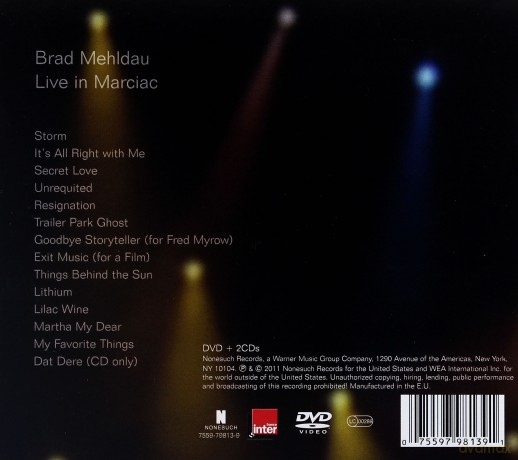 Brad Mehldau: Live In Marciac (digipack) [2CD]+[DVD]