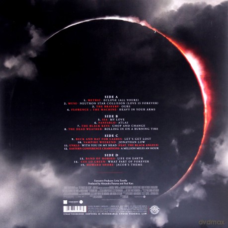 The Twilight Saga: Eclipse soundtrack (Saga Zmierzch: Zaćmienie) [2xWinyl]