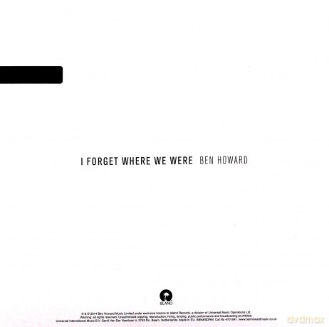 Ben Howard: I Forget Where We Were [CD]
