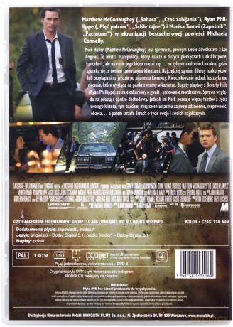 Prawnik z Lincolna [DVD]