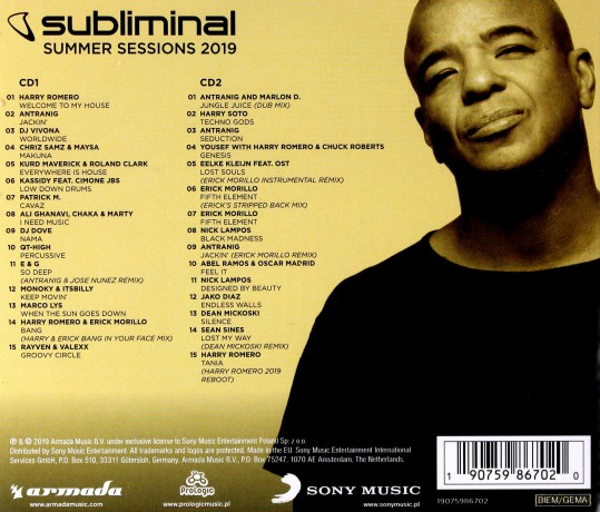 Erick Morillo: Subliminal Summer Sessions 2019 [2CD]