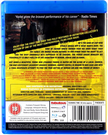Bad Lieutenant (Zły porucznik) [Blu-Ray]