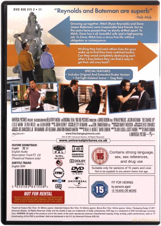 Changeup (Zamiana ciał) [DVD]