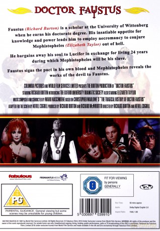 Doctor Faustus (Doktor Faustus) [DVD]