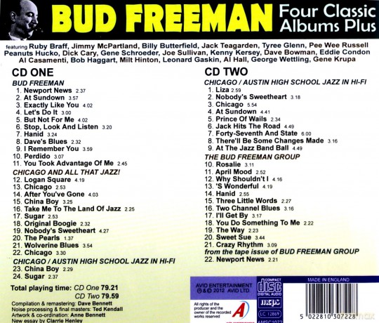 Bud Freeman: Four Classic Albums Plus [CD]