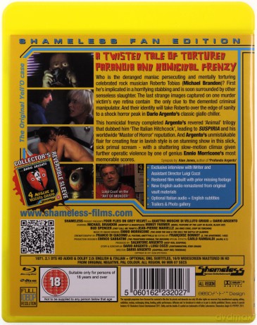 Four Flies On Grey Velvet (Cztery muchy na szarym aksamicie) [DVD]