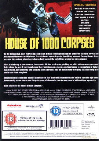 House Of 1000 Corpses (Dom 1000 trupów) [DVD]