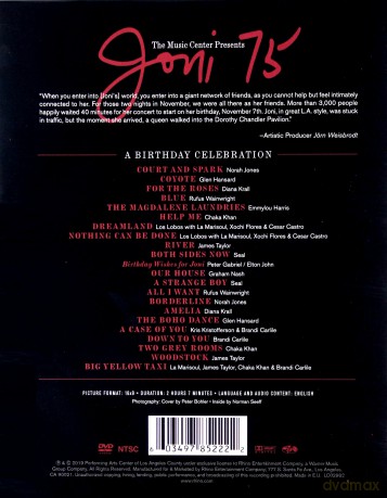 Joni Mitchell: Joni Mitchell 75: A Birthday Celebration (2019) [DVD]