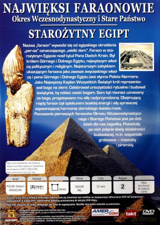 Starożytny Egipt: Najwięksi Faraonowie - Okres Wczesnodynastyczny i Stare Państwo [DVD]
