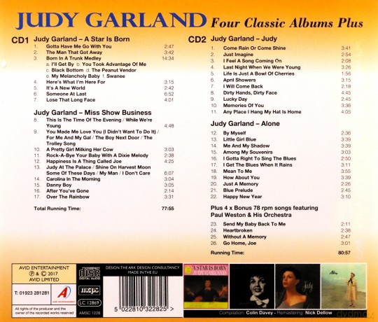 Oscar Pettiford: Judy Garland - Four Classic Albums [CD]