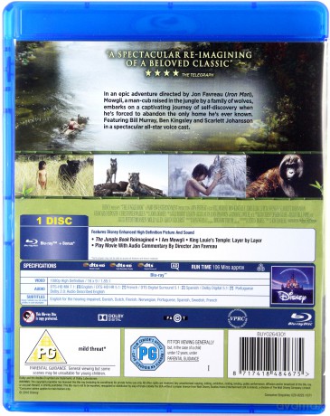 The Jungle Book (Księga dżungli) (Disney) [Blu-Ray]