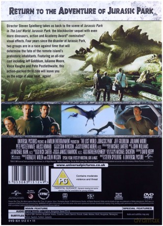 Zaginiony świat: Park jurajski [DVD]
