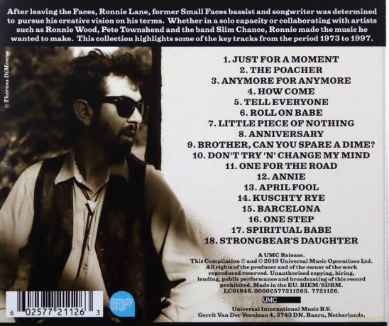 Ronnie Lane: Just For A Moment [CD]