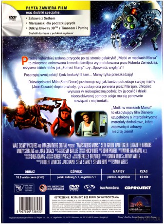 Matki w mackach Marsa (Disney) [DVD]