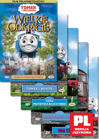 Tomek i przyjaciele: Na tip top / Nowy domek Tobika / Tomek i wiatr / Tomek przybywa na ratunek / Wielkie odkrycie Pakiet [5DVD] 