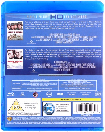 Kelly's Heroes | Where Eagles Dare (Złoto dla zuchwałych | Tylko dla orłów) [2xBlu-Ray]