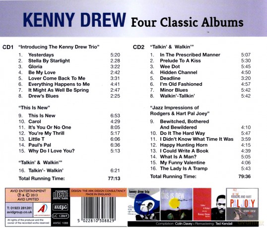 Kenny Drew: Kenny Drew Four Classic Ablums [CD]