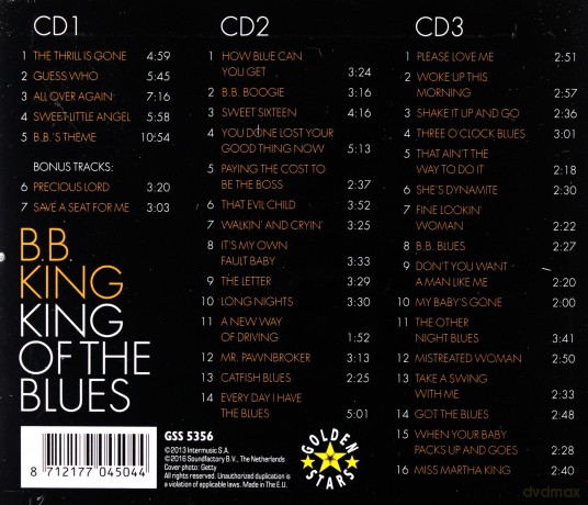 B.B. King: King Of The Blues - The Very Best [3CD]