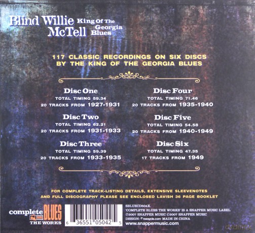 Blind Willie Mctell: King Of The Georgia Blues [6CD]