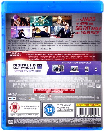 Kingsman The Secret Service (Kingsman: Tajne służby) [Blu-Ray]