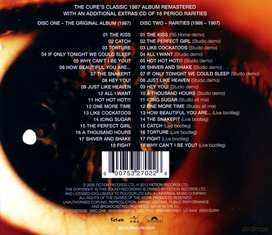 Cure: Kiss Me Kiss Me Kiss Me (Deluxe Edition) [2CD]