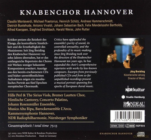 Hanover Boys Choir: Knabenchor Hannover [CD]