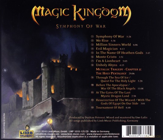 Magic Kingdom: Symphony Of War [CD]