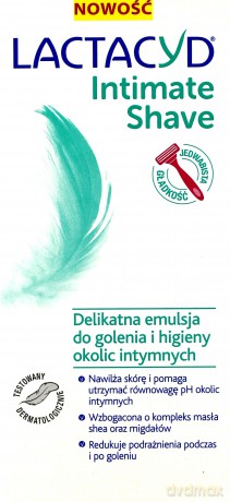 Lactacyd Intimate Shave Delikatna Emulsja do golenia i higieny okolic intymnych 200ml