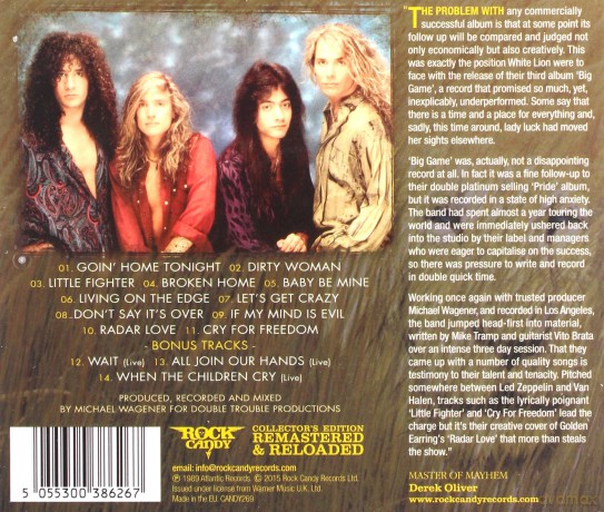 White Lion: Big Game [CD]