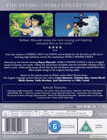 Howls Moving Castle (Ruchomy zamek Hauru) [Blu-Ray]+[DVD]
