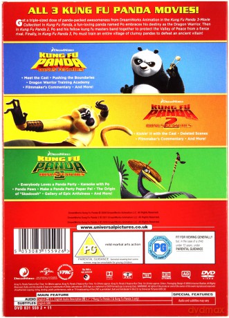 Kung Fu Panda/ Kung Fu Panda 2/ Kung Fu Panda 3 [3DVD]