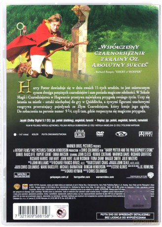 Harry Potter i Kamień Filozoficzny [DVD]