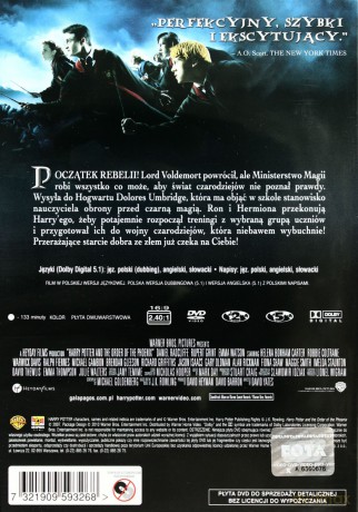 Harry Potter i Zakon Feniksa [DVD]