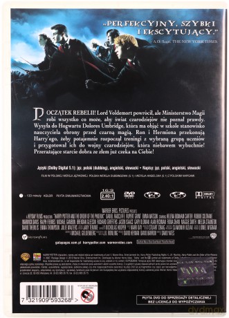 Harry Potter i Zakon Feniksa [DVD]