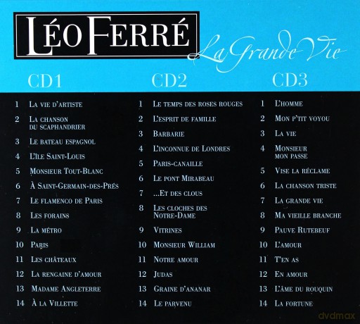 Leo Ferre: La Grande Vie - The Best Of Leo Ferre [3CD]