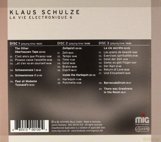 Klaus Schulze: La Vie Electronique 6 [3CD]