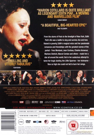La Vie En Rose (Niczego nie żałuję - Edith Piaf) [DVD]