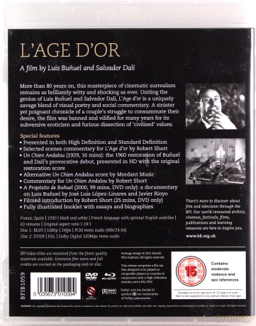 L'Age D'Or (Złoty wiek) [Blu-Ray]+[DVD]