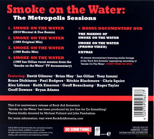 Rock Aid Armenia: Smoke On The Water Metroplolis (digipack) [CD]+[DVD]