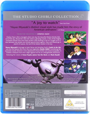 Laputa Castle In The Sky (Laputa - podniebny zamek) [Blu-Ray]