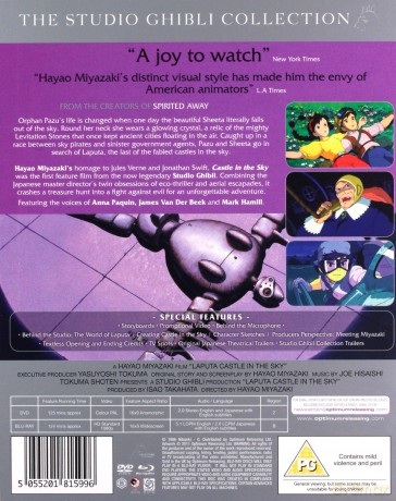 Laputa Castle In The Sky (Laputa - podniebny zamek) [Blu-Ray]