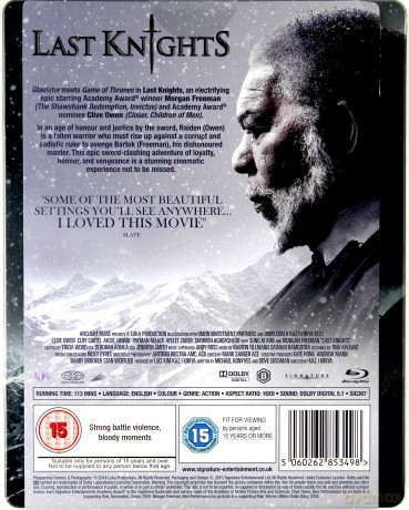 Last Knights (Ostatni rycerze) (steelbook) [Blu-Ray]