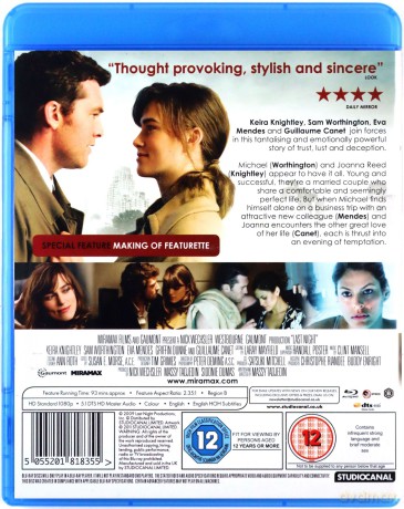 Last Night (Zeszłej nocy) [Blu-Ray]