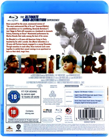 Last Tango In Paris (Ostatnie tango w Paryżu) [Blu-Ray]