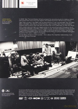 Take That: Look Back, Don't Stare A Film About Progress (Digipack) [DVD]