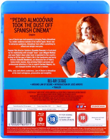 Law Of Desire (Prawo pożądania) [Blu-Ray]