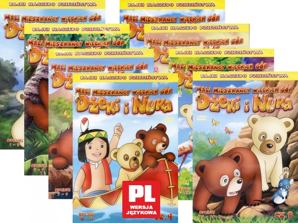 Mali Mieszkańcy Wielkich Gór: Dżeki i Nuka 1 - 8 Pakiet [8DVD]