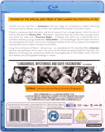 Leclisse (Zaćmienie) [Blu-Ray]